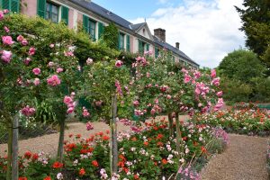 El jardin de rosas de Giverny